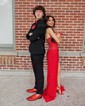 Sheath/Column Strapless Sparkly Velvet Sequin Prom Dresses With Beading