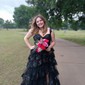 Ball Gown V-neck Sequin Ruffle Tiered Prom Dresses
