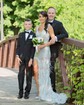 Sheath/Column V-neck Sparkly Sequin Prom Dresses With Feather