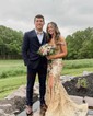 Mermaid Off-the-shoulder Sparkly Sequin Prom Dresses With Appliques