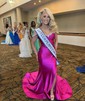 Mermaid Off-the-shoulder Ruched Satin Prom Dresses With Beading