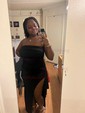 Elegant Black Stretch Crepe Bodycon Ruffle Formal Dresses