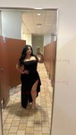Elegant Black Stretch Crepe Bodycon Ruffle Formal Dresses