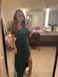 Elegant Black Stretch Crepe Bodycon Ruffle Formal Dresses