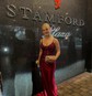 Mermaid V-neck Satin Beaded Prom Dresses With Appliques