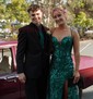 Mermaid V-neck Sparkly Sequin Prom Dresses