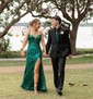 Mermaid V-neck Sparkly Sequin Prom Dresses