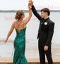 Mermaid V-neck Sparkly Sequin Prom Dresses