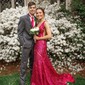Sparkly Trumpet/Mermaid Sequin V-neck Prom Dresses