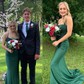 Mermaid Square Neck Jersey Beaded Prom Dresses With Appliques