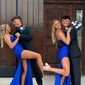 Mermaid Strapless Satin Beaded Prom Dresses With Ruched
