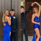 Mermaid Strapless Satin Beaded Prom Dresses With Ruched