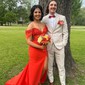 Mermaid Off-the-shoulder Stretch Crepe Prom Dresses With Appliques