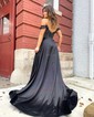 A-line Sweetheart Satin Prom Dresses With Appliques