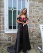 A-line Sweetheart Satin Prom Dresses With Appliques
