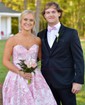 Ball Gown Strapless Satin Floral Prom Dresses With Ruched