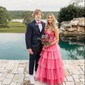 Ball Gown Strapless Tulle Ruffle Tiered Prom Dresses