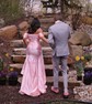 Mermaid Sweetheart Ruched Satin Prom Dresses With Beading