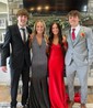 Sheath/Column Off-the-shoulder Satin Corset Prom Dresses