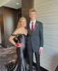 Sheath/Column Off-the-shoulder Satin Corset Prom Dresses