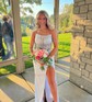 Sheath/Column Strapless Jersey Corset Prom Dresses With Beading