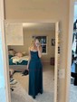 A-line Cowl Neck Floor-length Satin Prom Dresses