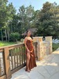 A-line Cowl Neck Floor-length Satin Prom Dresses