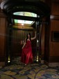 A-line Cowl Neck Floor-length Satin Prom Dresses
