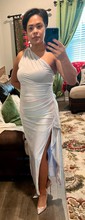 Elegant Black Satin Bodycon One Shoulder Ruffle Formal Dresses