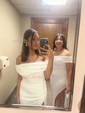 Sheath/Column Off-the-shoulder Stretch Crepe Floor-length Ruched Formal Dresses