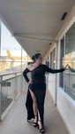 Sheath/Column Asymmetrical Neck Stretch Crepe Floor-length Split Front Formal Dresses