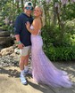 Mermaid Strapless Tulle Corset Prom Dresses With Appliques