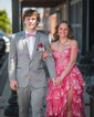 Black Ball Gown Sweetheart Sequin Tiered Prom Dresses