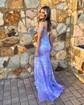 Mermaid Off-the-shoulder Sparkly Sequin Prom Dresses With Appliques