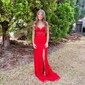 Mermaid Strapless Lace Tulle Prom Dresses With Appliques