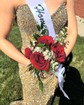 Sheath/Column Strapless Sparkly Sequin Prom Dresses With Beading