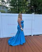 Sheath/Column Strapless Satin Cut Out Prom Dresses With Ruched
