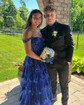 Ball Gown Off-the-shoulder Tulle Tiered Prom Dresses With Appliques