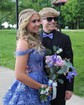 Ball Gown Off-the-shoulder Tulle Tiered Prom Dresses With Appliques
