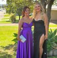 Sheath/Column Cowl Neck Floor-length Glitter Prom Dresses With Ruched