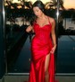 Mermaid Sweetheart Satin Corset Prom Dresses With Appliques