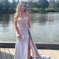 Mermaid Sweetheart Satin Corset Prom Dresses With Appliques