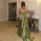 Mermaid Sweetheart Satin Corset Prom Dresses With Appliques