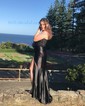 Mermaid Sweetheart Satin Corset Prom Dresses With Appliques
