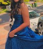 A-line Cowl Neck Tulle Prom Dresses With Ruched