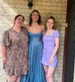 A-line Cowl Neck Tulle Prom Dresses With Ruched