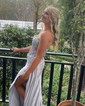 Sheath/Column Sweetheart Satin Corset Prom Dresses With Appliques