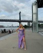 Sheath/Column Strapless Sparkly Sequin Prom Dresses With Feather