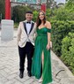 Ball Gown Off-the-shoulder Glitter Prom Dresses