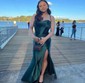 Sheath/Column Cowl Neck Silk-like Satin Floor-length Prom Dresses With Ruched